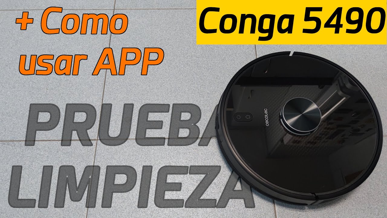 Cecotec Conga 5490 - Analisis COMPLETO en Español (Robot aspirador) -  YouTube
