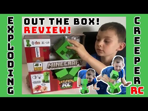 MINECRAFT EXPLODING RC CREEPER | OUT THE BOX REVIEW! NEW TOY!