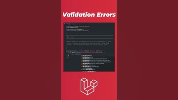 Custom Validation Errors In #Laravel