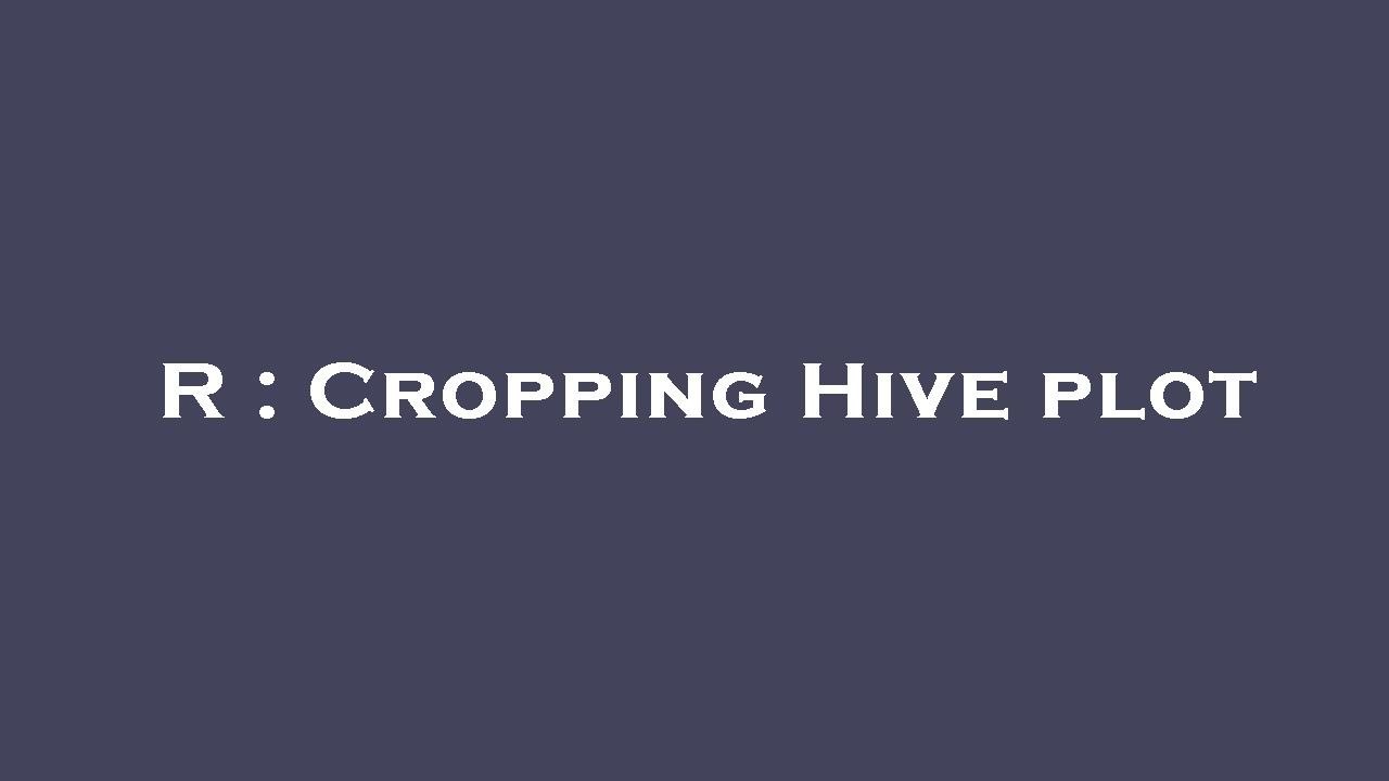 R : Cropping Hive plot