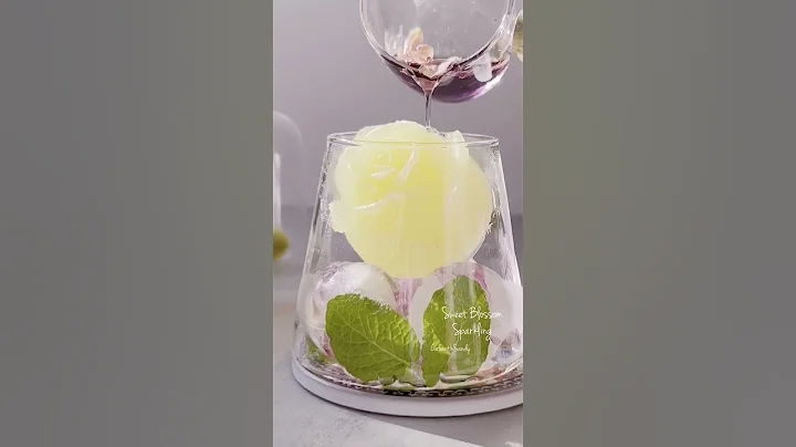 Iced Sweet Blossom Sparkling with Iced Yellow Rose | Aesthetic Homecafe Drinks | CafewithSandy - DayDayNews