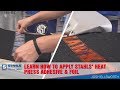 Learn How to Apply Stahls' Heat Press Adhesive & Foil