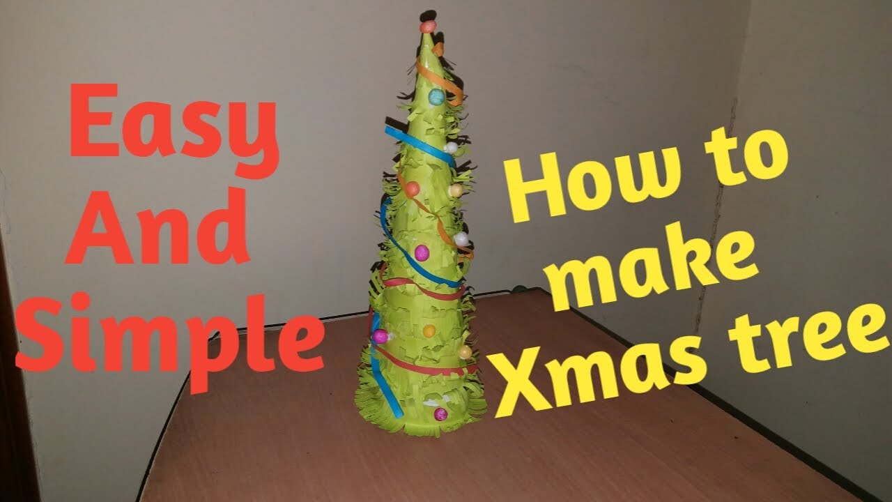 How to make X-mas tree | how to decorate Christmas tree | how to make a origami Christmas tree