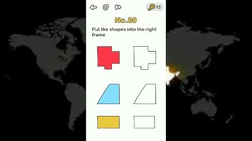 BRAIN OUT Level 80 Put the shapes into the right frame