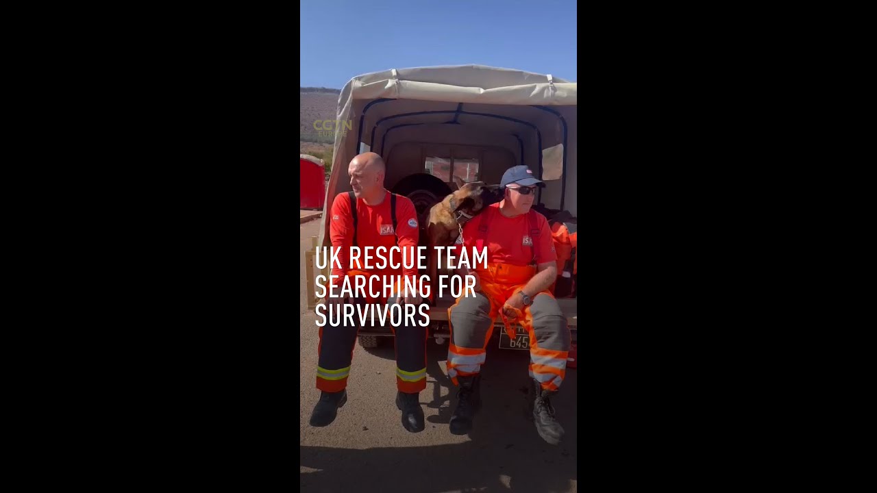 UK rescue team searching for survivors - YouTube