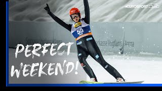 Karl Geiger SOARS to a WINNING WEEKEND in Klingenthal 💥 | FIS Ski Jumping World Cup