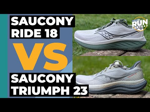 Saucony Triumph 23 Vs Saucony Ride 18 | We compare the two cushioned dailies
