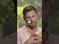 Chris Hemsworth to Tom Holland "Who's your number one actor in the whole world?"