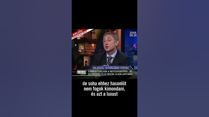 Gyurcsány Ferenc politikai riválisairól - 2006. szeptember 29. #shorts