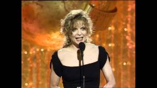 Michelle Pfeiffer Wins Best Actress Motion Picture Drama - Golden Globes 1990