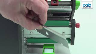 cab SQUIX tutorial: Changing dispense plate / Spendekante wechseln