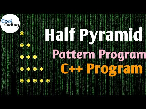 Print Star Half Pyramid | Pattern Program in C++ | Solve any questions with this method |