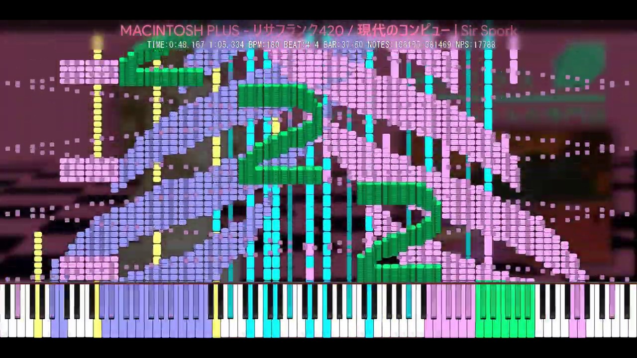 Black MIDI] MACINTOSH PLUS - リサフランク420 / 現代のコンピュー