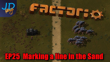 Marking a line in the Sand EP25 | Factorio Biter Hell | Gameplay, Lets Play