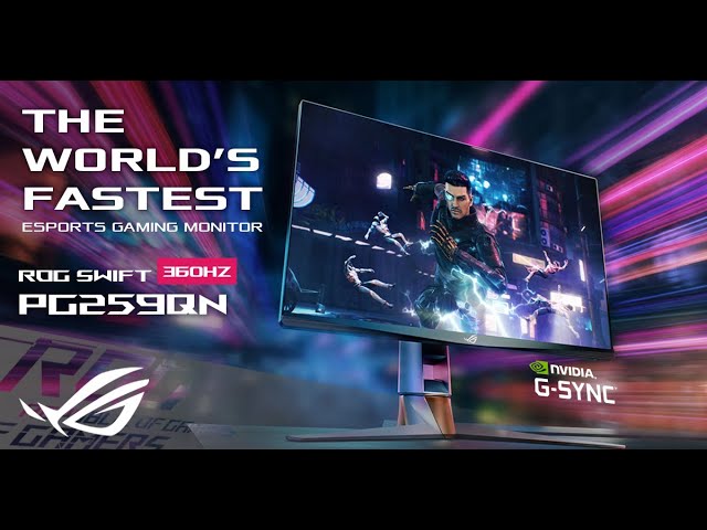 World's Fastest eSports Gaming Monitor - ROG Swift 360Hz PG259QN