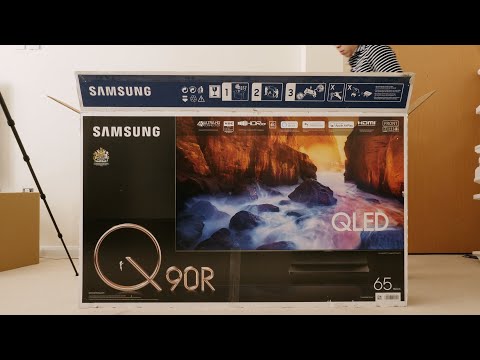 Samsung Q90R 2019 4K QLED TV Unboxing + Picture Settings