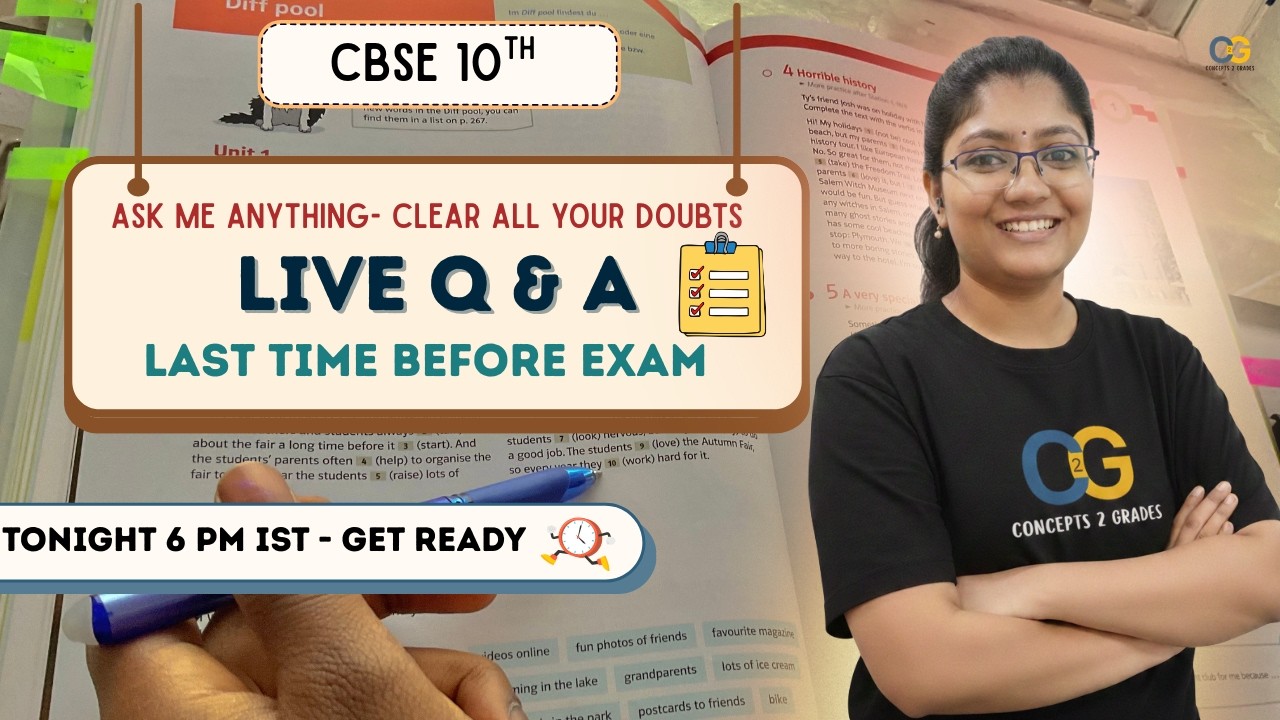 LIVE Q&A | Class 10 Science  Doubt Clearing Session | CBSE Boards 2026