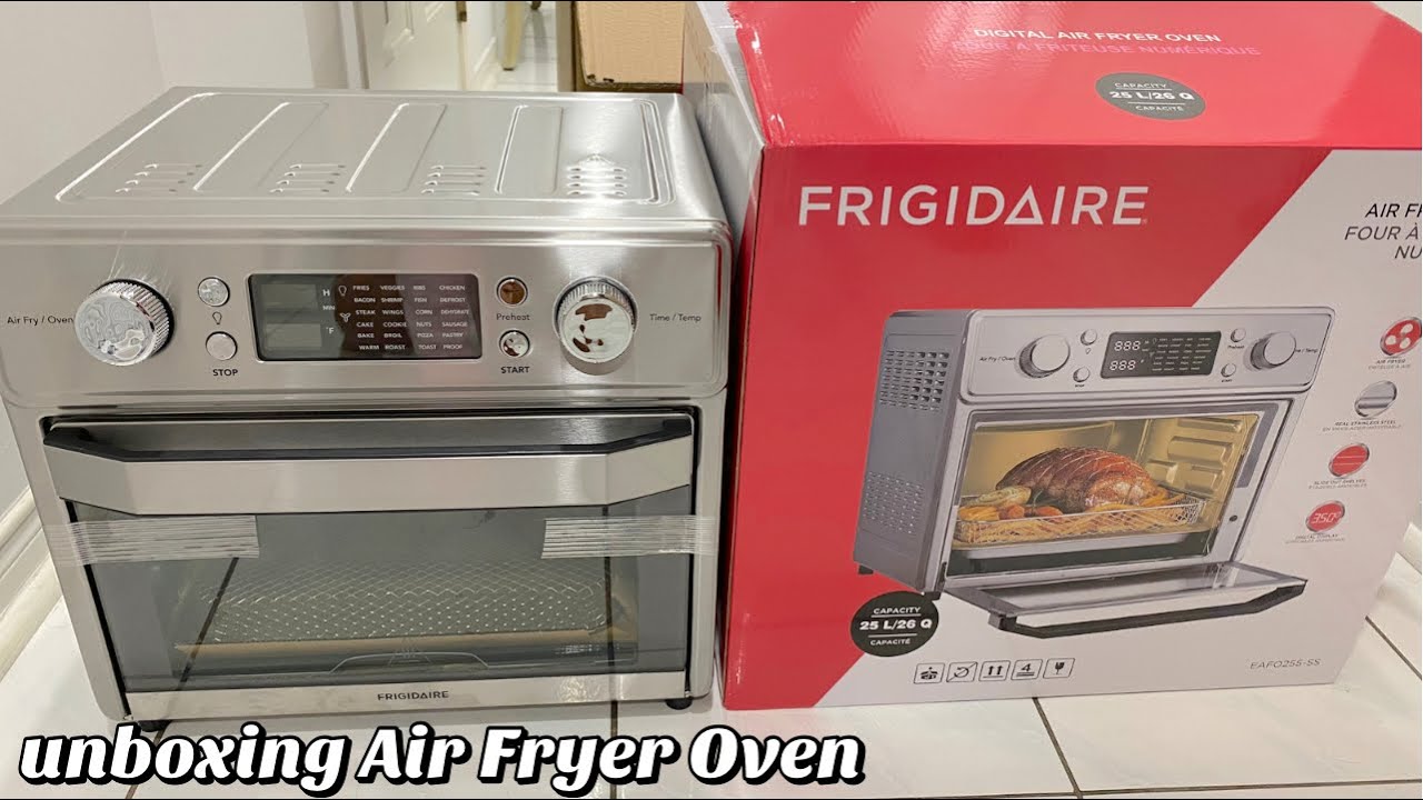 Frigidaire EAFO111-SS Air Fryer Oven, Digital, 26 Quart 10-in-1