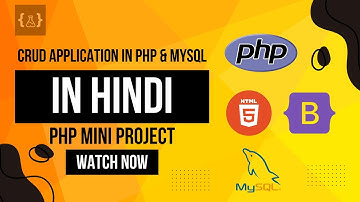 Create CRUD Application with PHP, MySQL & Bootstrap 5 in Hindi | PHP Tutorials in Hindi