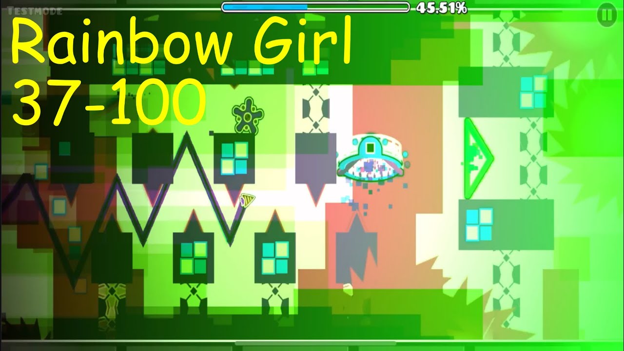 [Mobile] Rainbow Girl 37-100 (Extreme Demon Progress) - YouTube