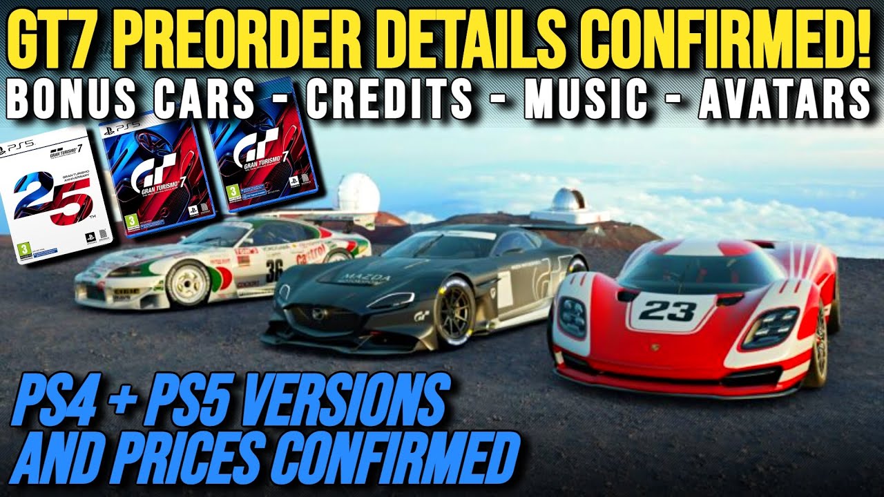 GRAN TURISMO 7 Preorders Available and Details Confirmed! - Bonus Cars, Credits and Versions