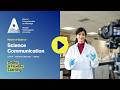 Study our MSc in Science Communications