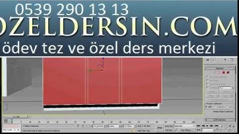 3DS Max Chest Of Drawers – Easy Beginner Tutorial 0539 290 13 13 | bitirme tezi