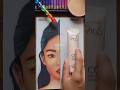 Drawin jennie from blackpink makeup vs pencils part-2#art #shorts