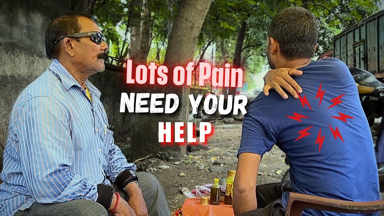 Found Help In middle of Indian Street - Badly Back pain cure by His unique Back massage | ASMR Relax