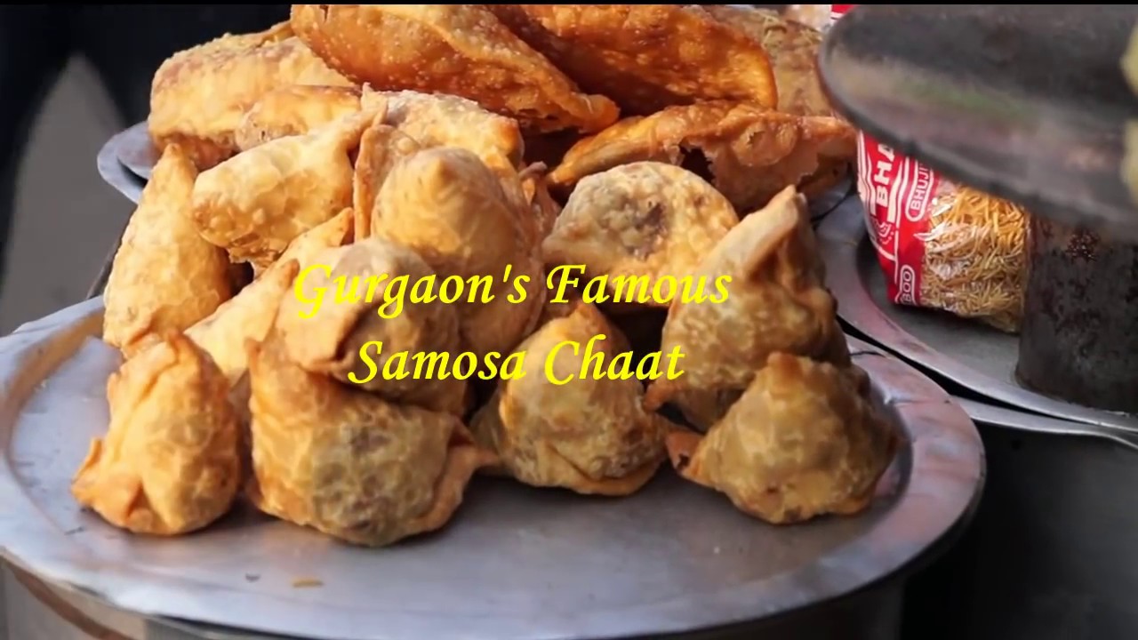 Samosa Chaat Recipe -How to make Samosa Chaat -  Indian Street Food(Gurgaon) | Awesome Indian Food