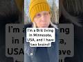 I’m a Brit living in Minnesota, USA, and I have two brains!! #minnesota #britinamerica