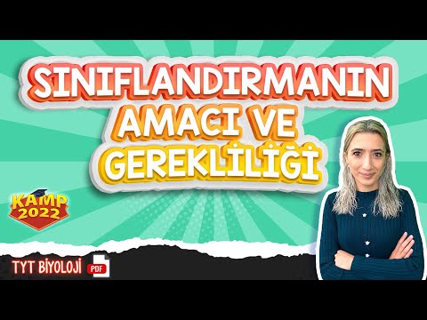 Sınıflandırmanın Amacı ve Gerekliliği | TYT Biyoloji #Kamp2022 #tyt2022BİO7