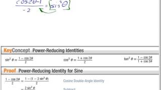 Pcalc Lesson 5 5 Video C Intro to power reducing formulas