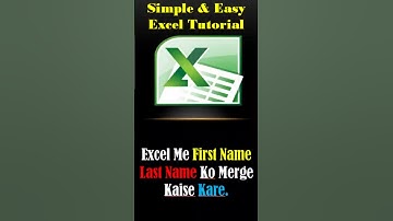 excel me first name last name ko merge kaise kare| Excel formula tutorial #srdigitechjunction #excel