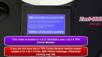 Cloning 46 transponders onto TPX4 using Zed-BULL & TPH Cloner module