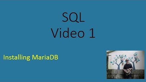 1. Installing MariaDB
