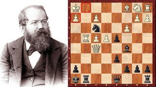 Stunningly beautiful Chess move by Steinitz - one for the chess history books