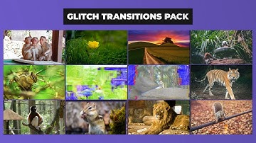 Glitch Transitions Preset Pack | Adobe After Effect Template