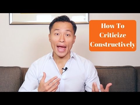 How To Criticize Constructively