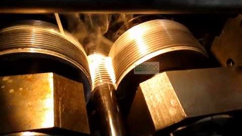 How to operate the two-die thread rolling machine