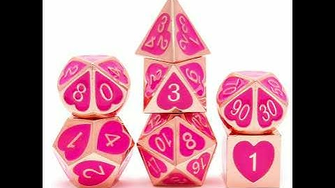 DND metal dice set, 7-Die metal polyhedron dice set, for DND dragon and dungeon role play game