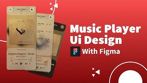 design a music player ui in figma