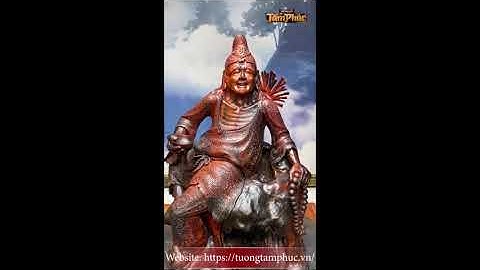 Tượng Tế Công - gỗ Trắc Đỏ Đen nguyên khối