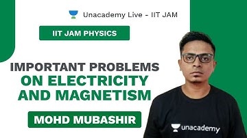 Important Problems on Electricity and Magnetism | JAM 2021 | Live with Mubashir | Unacademy Live