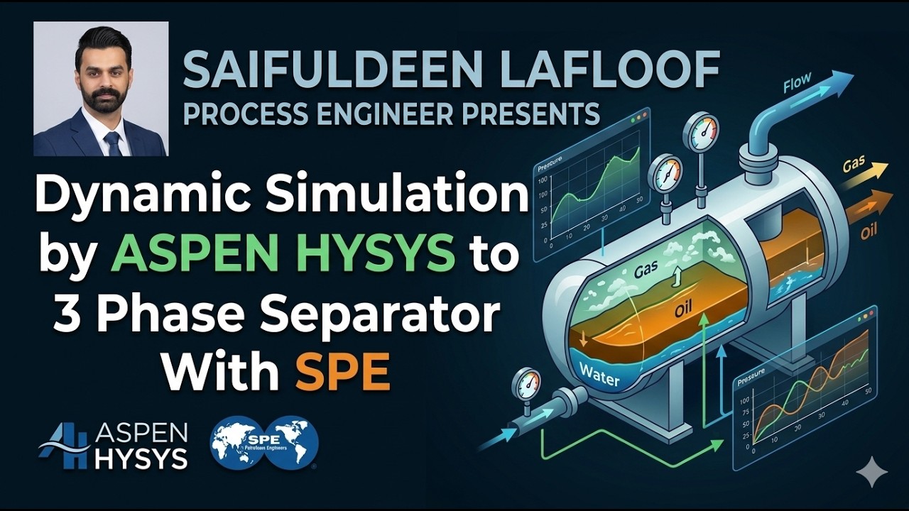 Dynamic Simulation by ASPEN HYSYS to 3 Phase Separator With SPE - YouTube
