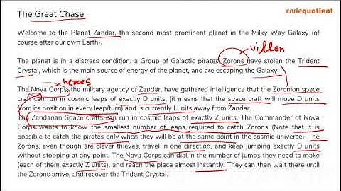 The Great Chase | TCS CodeVita Preparation | CodeQuotient