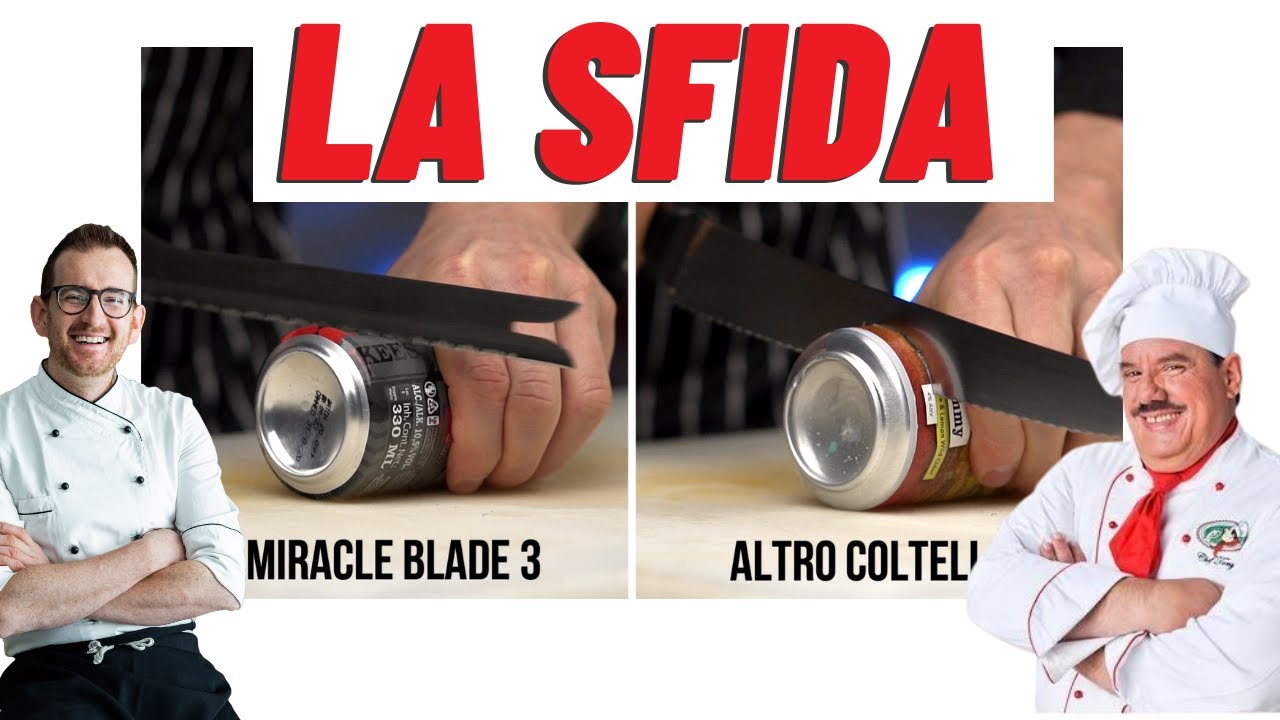 Miracle Blade 3 vs Coltelli Professionali - La Sfida 