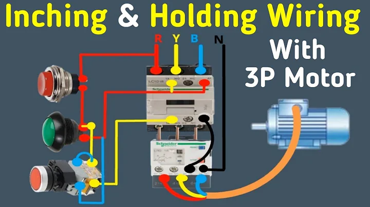 Inching & Holding Wiring of a 3 Phase Motor ✅ || DOL Starter with Inching Button @MianElectric