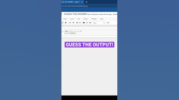 GUESS THE OUTPUT! #shorts #python #programming #coding #quiz
