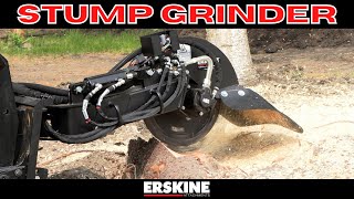 The Erskine Stump Grinder in action by Erskine Attachments 825 views 10 months ago 2 minutes, 19 seconds